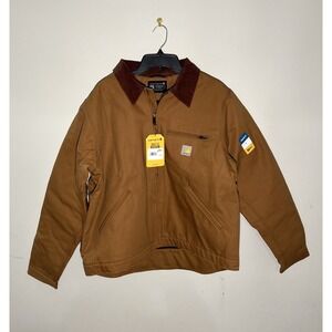 Carhartt Brown Jacket with Dark Brown Collar